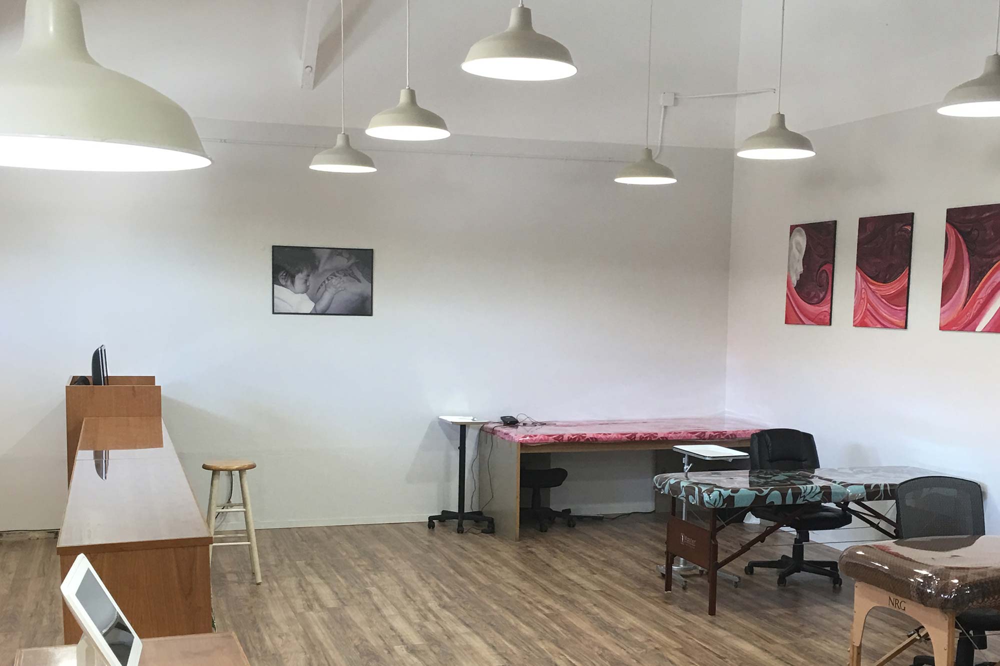 The open work area inside Pride Ink Maui